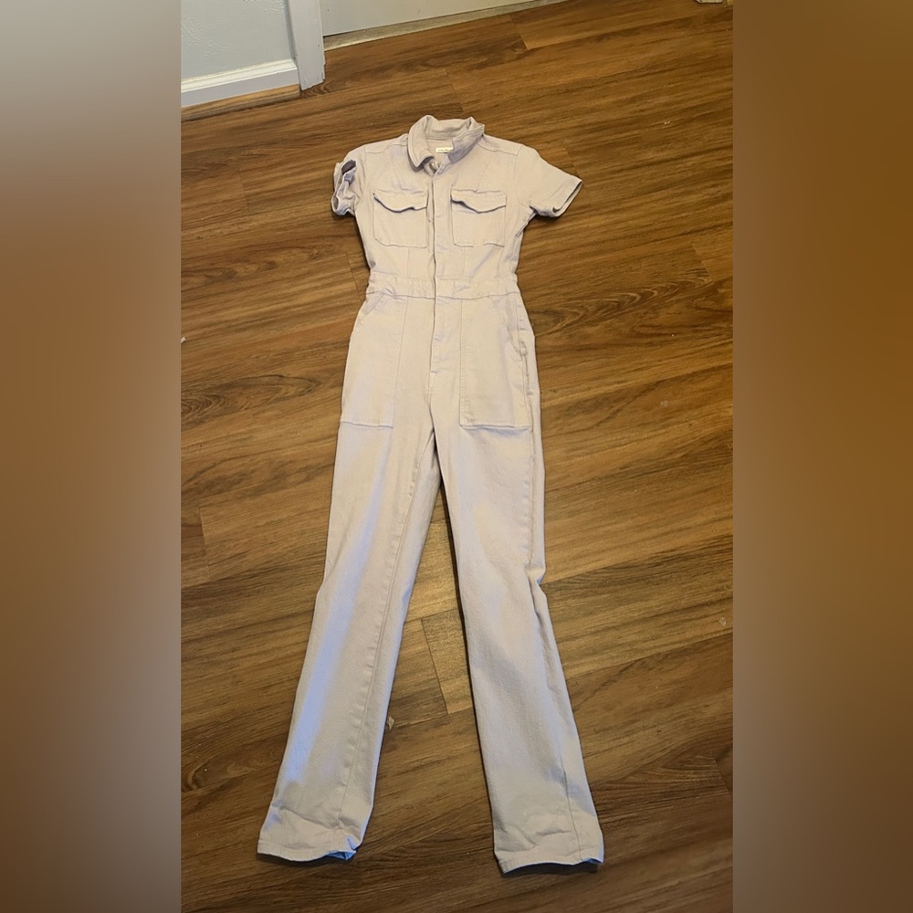 Good American Cream Jumpsuit